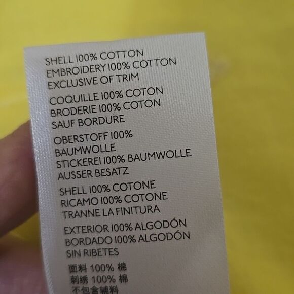 Anthropologie Maeve Yellow Button Down Top w/Pineapples Size 6 - Picture 10 of 10